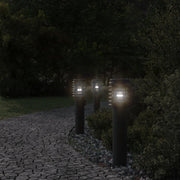 Vidaxl buitenvloerlamp met stopcontact 60 cm roestvrijstaal zwart - afbeelding 3