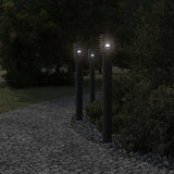 Vidaxl buitenvloerlampen 3 st stopcontact 110 cm roestvrijstaal zwart - afbeelding 3
