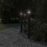 Vidaxl buitenvloerlampen 3 st stopcontact 110 cm roestvrijstaal zwart - afbeelding 3