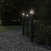 Vidaxl vloerlampen voor buiten 3 st met sensor 110 cm aluminium zwart