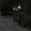 Vidaxl vloerlamp voor buiten met stopcontact 110 cm aluminium zwart