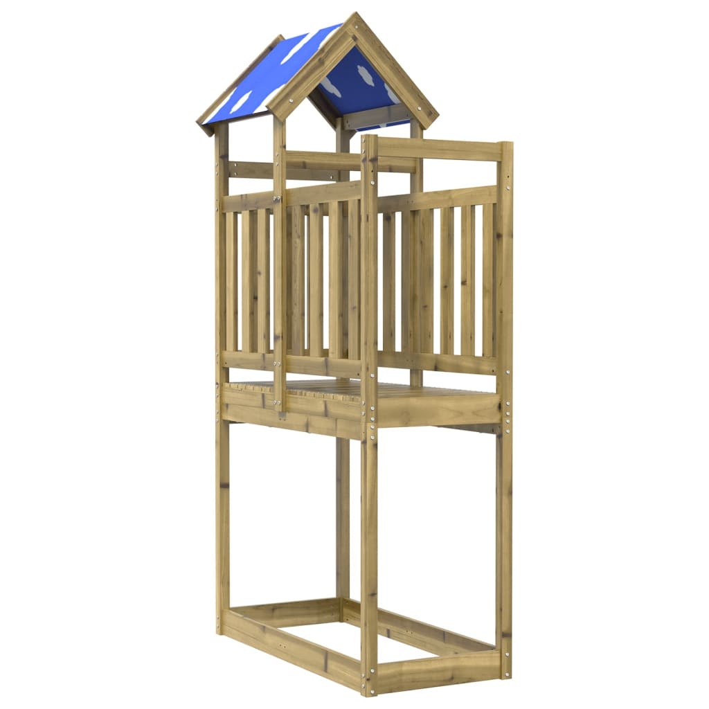 Vidaxl speeltoren 110,5x52,5x215 cm geïmpregneerd grenenhout