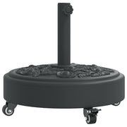 Vidaxl parasolvoet met wielen voor stok van ø38 48 mm 27 kg rond - afbeelding 2