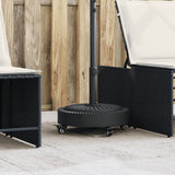 Vidaxl parasolvoet met wielen voor stok van ø38 48 mm 27 kg rond - afbeelding 1