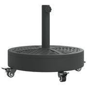 Vidaxl parasolvoet met wielen voor stok van ø38 48 mm 27 kg rond - afbeelding 2