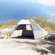 Vidaxl strandtent 2-persoons waterdicht snelontgrendeling grijs - afbeelding 3