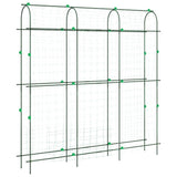 Vidaxl plantenklimrek u-vorm 181x31x182,5 cm staal - afbeelding 2