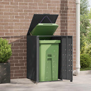 Vidaxl opbergruimte voor enkele afvalbak antraciet 69x79x117 cm staal - afbeelding 3