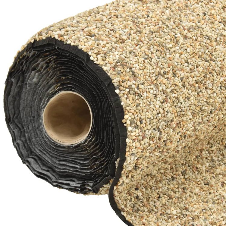 Vidaxl grindfolie 1250x40 cm natuurlijk zandkleurig