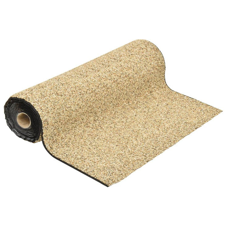 Vidaxl grindfolie 600x100 cm natuurlijk zandkleurig