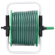 Vidaxl slanghaspel met slangkoppelset 0,5 30 m vrijstaand pvc groen - afbeelding 2