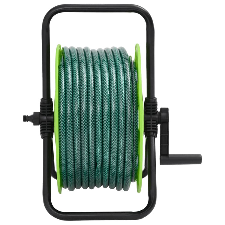 Vidaxl slanghaspel vrijstaand met 20 m slang pvc groen