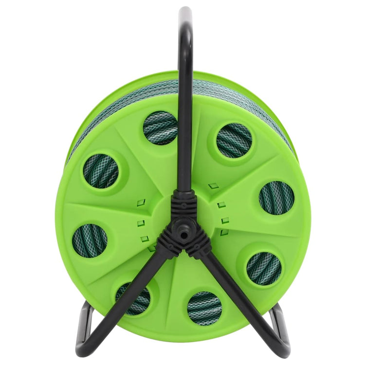 Vidaxl slanghaspel vrijstaand met 20 m slang pvc groen