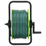 Vidaxl slanghaspel met slangkoppelset 0,5 30 m vrijstaand pvc groen - afbeelding 2
