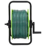 Vidaxl slanghaspel met slangkoppelset 0,5 50 m vrijstaand pvc groen - afbeelding 2