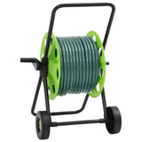 Vidaxl slanghaspelkar en slangkoppelset 0,5 vrijstaand 30 m pvc groen - afbeelding 3