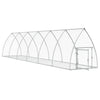 Vidaxl konijnenhok 600x105x120 cm gegalvaniseerd staal zilverkleurig