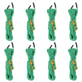 Vidaxl tentscheerlijnen met spanners 8 st reflecterend 4 m 4 mm - afbeelding 1