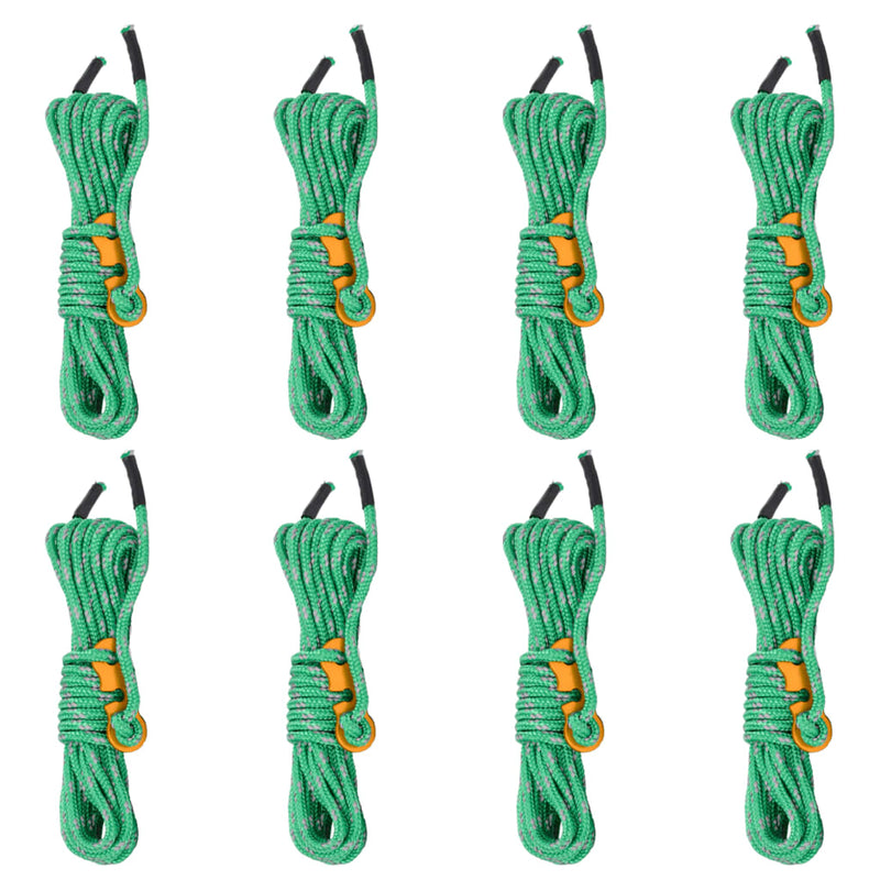 Vidaxl tentscheerlijnen met spanners 8 st reflecterend 4 m 4 mm