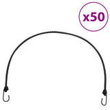 Vidaxl spanelastieken met reflecterende strips en haken 50 st 100 cm - afbeelding 1