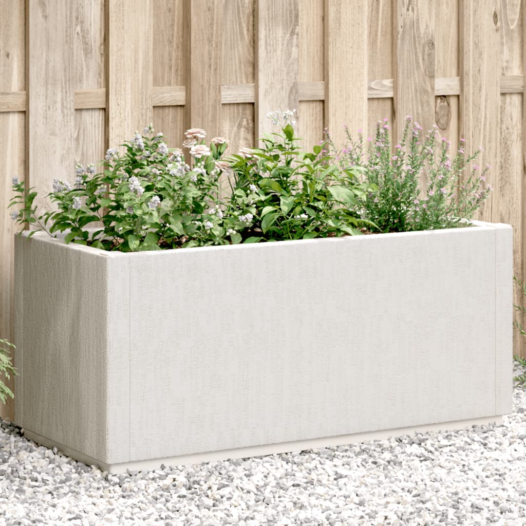 Vidaxl plantenbak 80x36x35 cm polypropeen wit