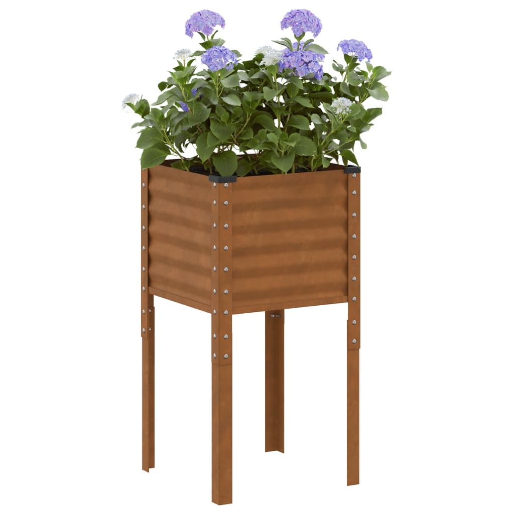Vidaxl plantenbak 45x45x88 cm weerbestendig staal
