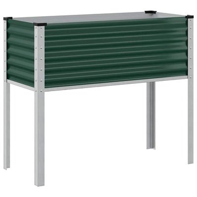 Vidaxl plantenbak groen 100x45x90 cm staal