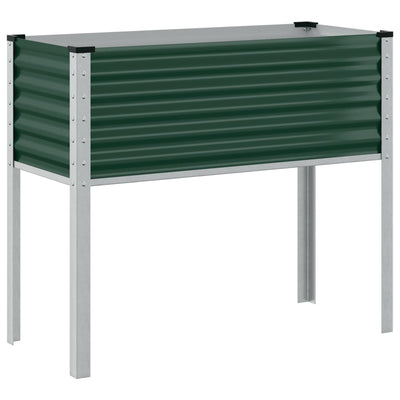 Vidaxl plantenbak groen 100x45x90 cm staal