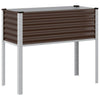 Vidaxl plantenbak bruin 100x45x90 cm staal