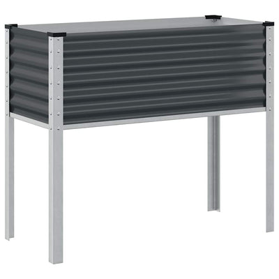 Vidaxl plantenbak antraciet 100x45x90 cm staal