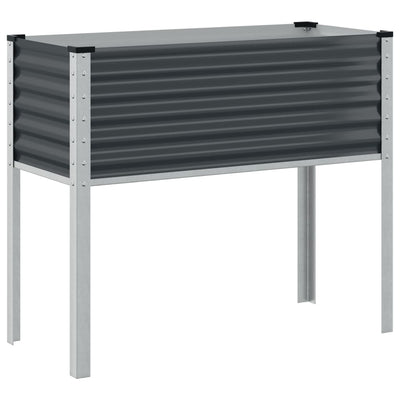 Vidaxl plantenbak antraciet 100x45x90 cm staal
