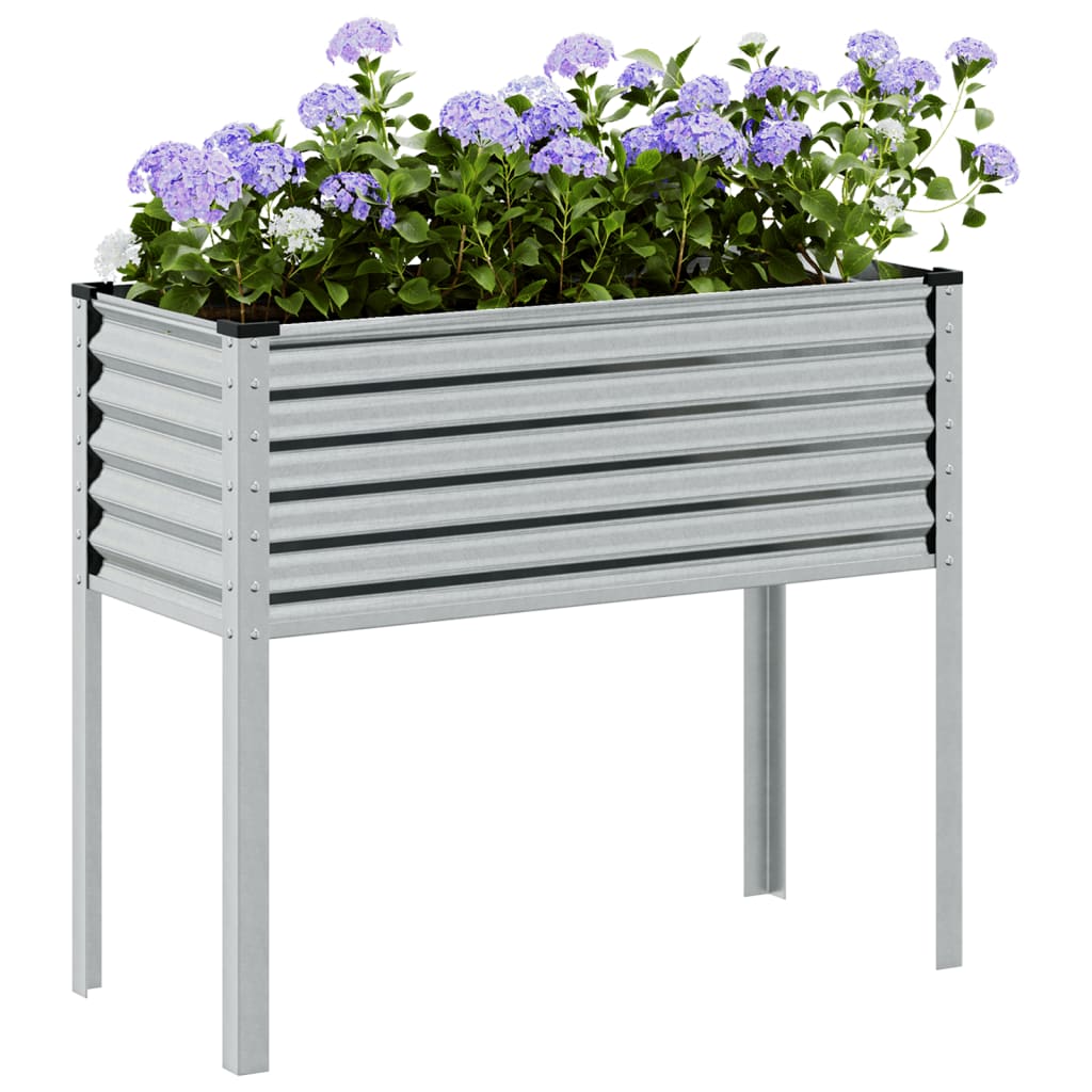 Vidaxl plantenbak 100x45x90 cm gegalvaniseerd staal