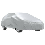Vidaxl autohoes voor sedan met gespriemen xl volledig zilverkleurig - afbeelding 2