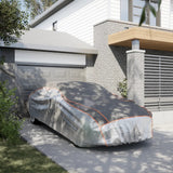 Vidaxl autohoes voor sedan hagelbescherming xxl zilverkleurig en grijs - afbeelding 1