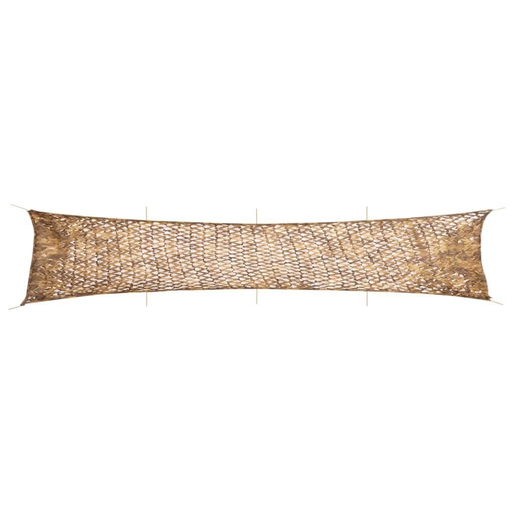 Vidaxl camouflagenet met opbergzak 844x142 cm zandkleurig
