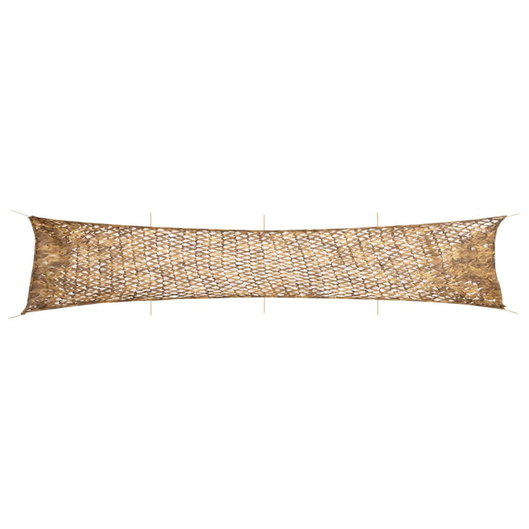 Vidaxl camouflagenet met opbergzak 844x142 cm zandkleurig