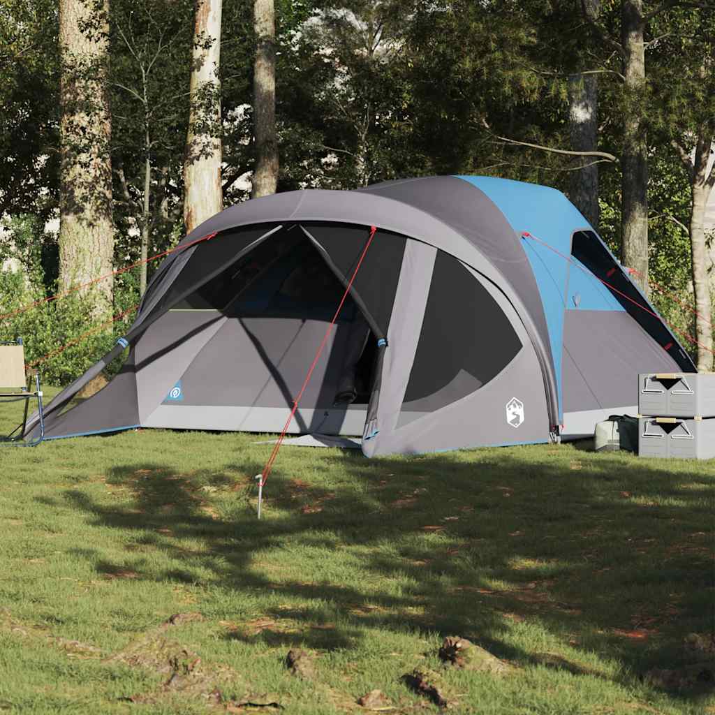 Vidaxl tunneltent 6-persoons waterdicht blauw