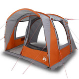 Vidaxl autotent 4-persoons waterdicht grijs en oranje - afbeelding 2
