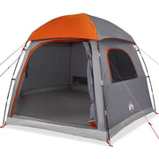 Vidaxl familietent iglo 6-persoons waterdicht grijs en oranje - afbeelding 2