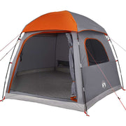Vidaxl familietent iglo 6-persoons waterdicht grijs en oranje - afbeelding 3