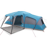 Vidaxl familietent met verandakoepel 9-persoons waterdicht blauw - afbeelding 2