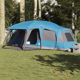 Vidaxl familietent met verandakoepel 9-persoons waterdicht blauw - afbeelding 1