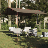 Vidaxl kampeerluifel waterdicht 406x306 cm bruin - afbeelding 1