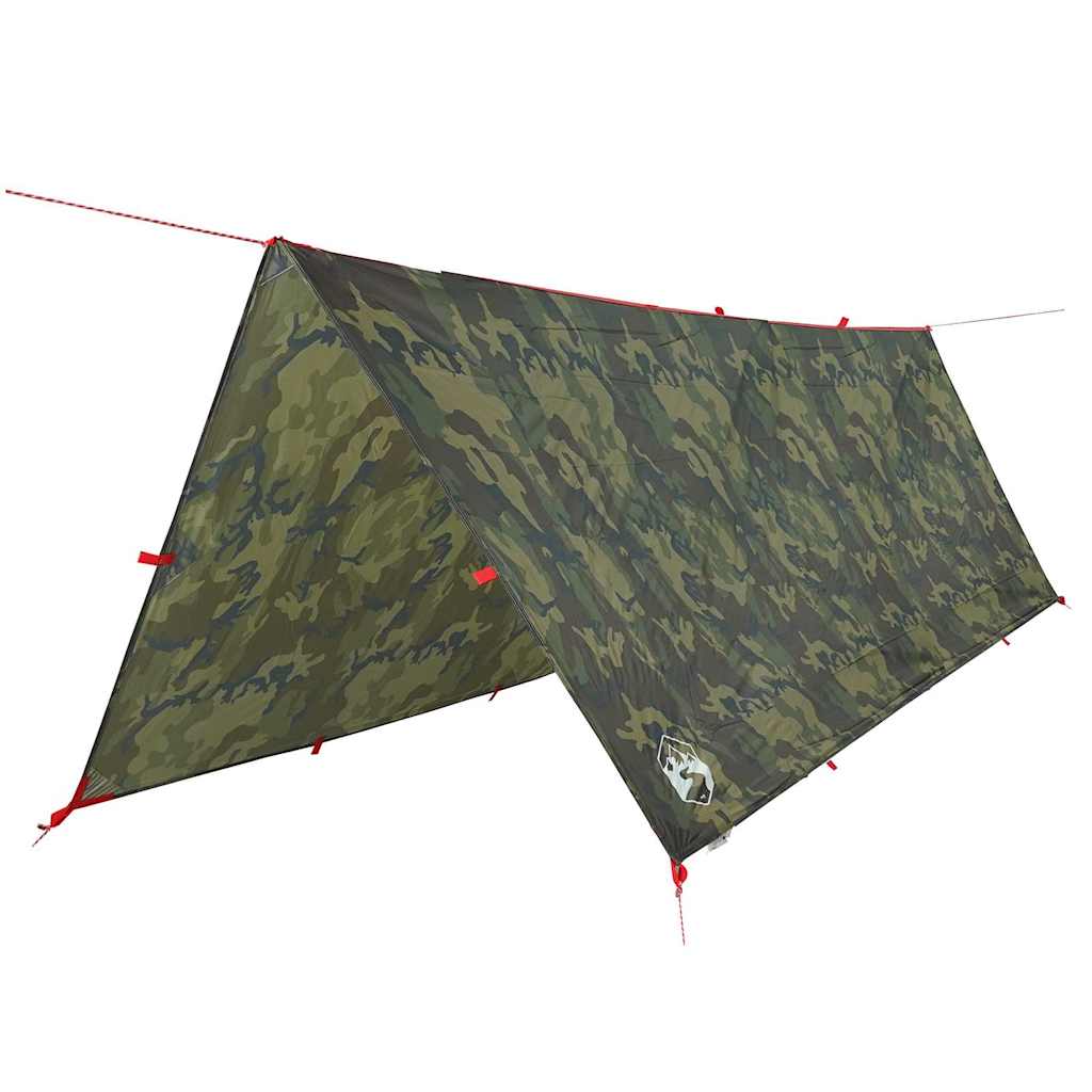 Vidaxl kampeerluifel waterdicht 406x306 cm camouflage