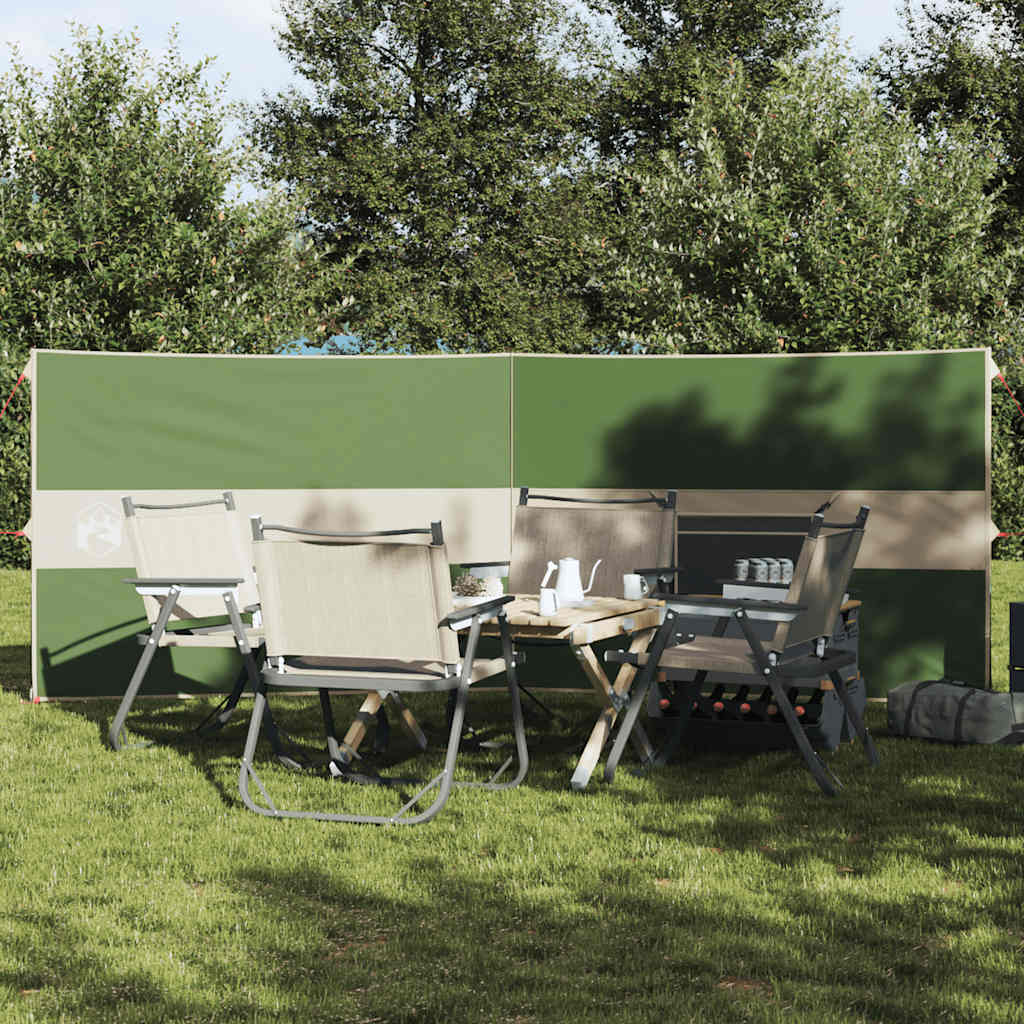Vidaxl windscherm camping waterdicht 344x120 cm groen