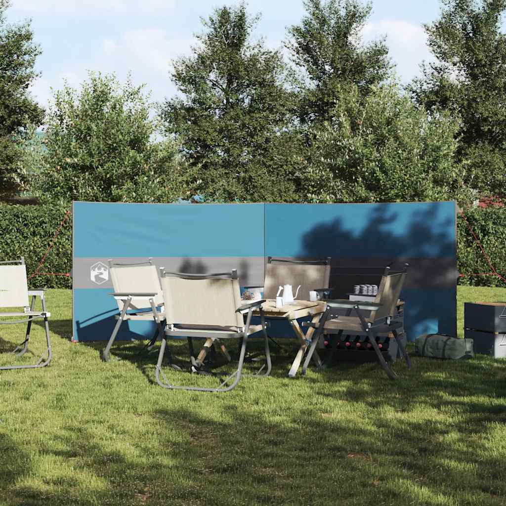 Vidaxl windscherm camping waterdicht 344x120 cm blauw