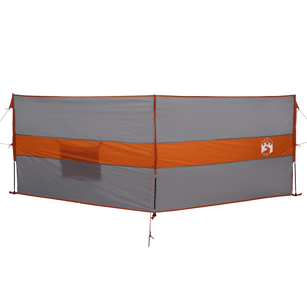 Vidaxl windscherm camping waterdicht 344x120 cm grijs en oranje