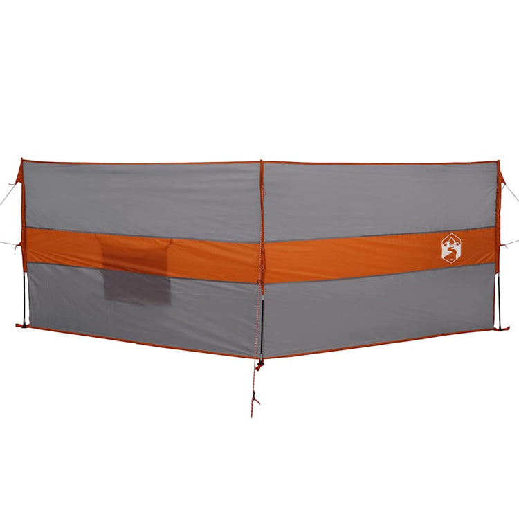 Vidaxl windscherm camping waterdicht 344x120 cm grijs en oranje