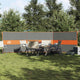 Vidaxl windscherm camping waterdicht 490x123 cm grijs en oranje
