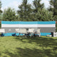 Vidaxl windscherm camping waterdicht 508x130 cm blauw